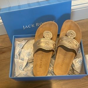 BNNW Jack Rogers Comfort Sandals size 6, color platinum